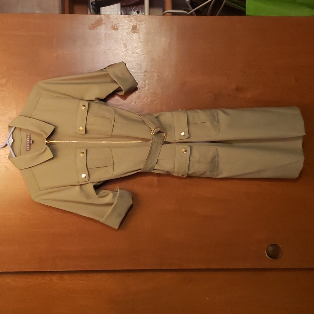 Green dress by Sharagano